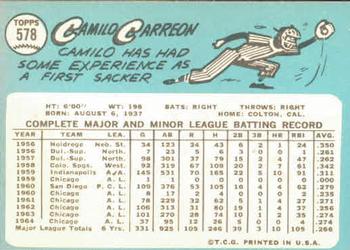 Camilo Carreon  baseball card collectible - Main Image 2