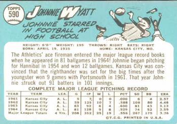 John Wyatt  baseball card collectible - Main Image 2