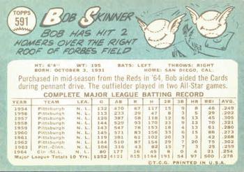 Bob Skinner  baseball card collectible - Main Image 2