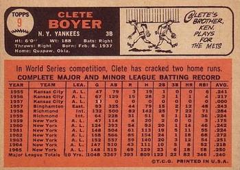 Clete Boyer  baseball card collectible - Main Image 2