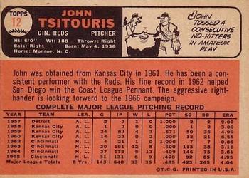 John Tsitouris  baseball card collectible - Main Image 2