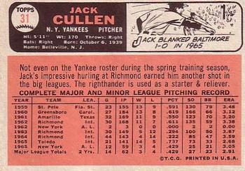 Jack Cullen  baseball card collectible - Main Image 2