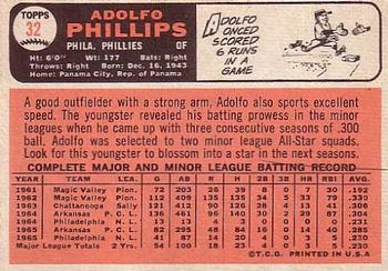 Adolfo Phillips  baseball card collectible - Main Image 2