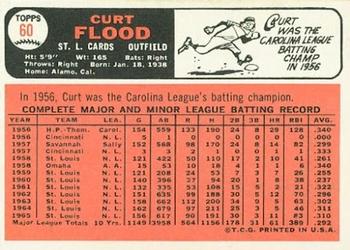 Curt Flood  baseball card collectible - Main Image 2