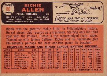 Richie Allen  baseball card collectible - Main Image 2