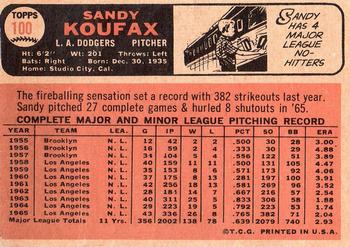 Sandy Koufax  baseball card collectible - Main Image 2