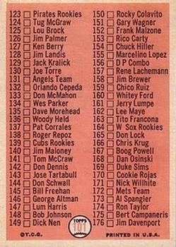 2nd Series Checklist: 89-176  baseball card collectible - Main Image 2