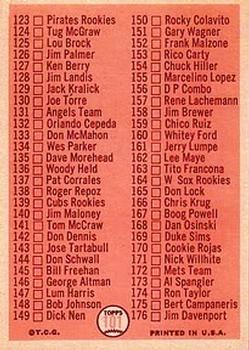 2nd Series Checklist: 89-176  baseball card collectible - Main Image 2