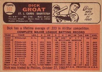 Dick Groat  baseball card collectible - Main Image 2