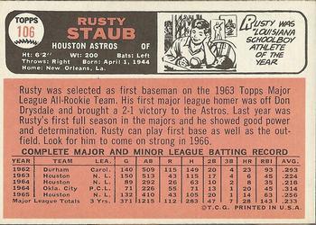 Rusty Staub  baseball card collectible - Main Image 2