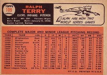 Ralph Terry  baseball card collectible - Main Image 2