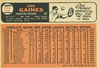 Joe Gaines  baseball card collectible - Main Image 2