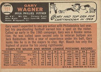 Gary Wagner  baseball card collectible - Main Image 2
