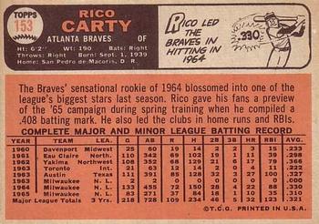Rico Carty  baseball card collectible - Main Image 2