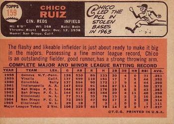 Chico Ruiz  baseball card collectible - Main Image 2