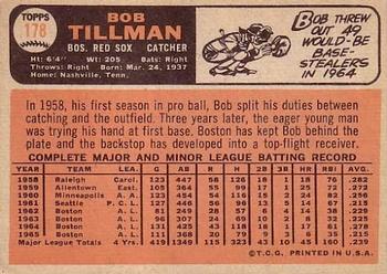 Bob Tillman  baseball card collectible - Main Image 2