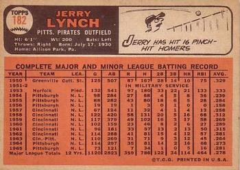 Jerry Lynch  baseball card collectible - Main Image 2