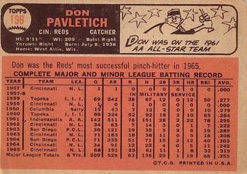 Don Pavletich  baseball card collectible - Main Image 2