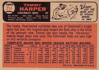 Tommy Harper  baseball card collectible - Main Image 2