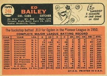 Ed Bailey  baseball card collectible - Main Image 2