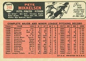 Pete Mikkelsen  baseball card collectible - Main Image 2