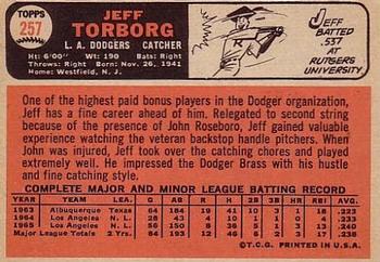 Jeff Torborg  baseball card collectible - Main Image 2