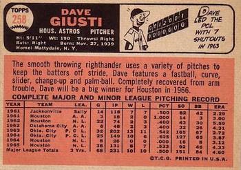 Dave Giusti  baseball card collectible - Main Image 2