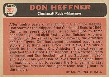 Don Heffner  baseball card collectible - Main Image 2