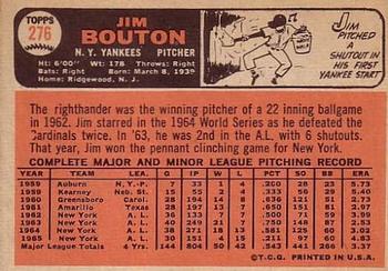 Jim Bouton  baseball card collectible - Main Image 2