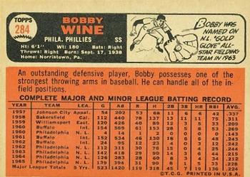 Bobby Wine  baseball card collectible - Main Image 2