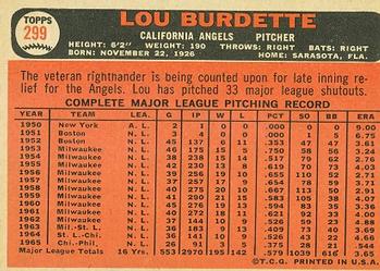 Lew Burdette  baseball card collectible - Main Image 2
