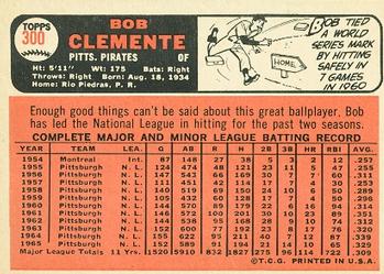 Bob Clemente  baseball card collectible - Main Image 2