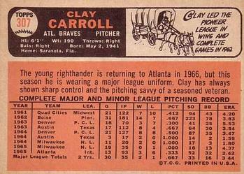 Clay Carroll  baseball card collectible - Main Image 2