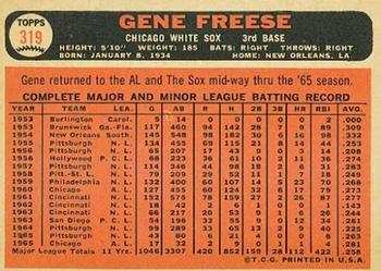 Gene Freese  baseball card collectible - Main Image 2