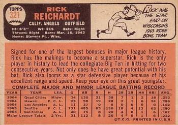 Rick Reichardt  baseball card collectible - Main Image 2