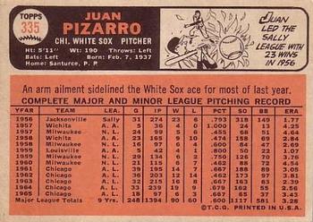 Juan Pizarro  baseball card collectible - Main Image 2