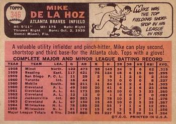 Mike de la Hoz  baseball card collectible - Main Image 2