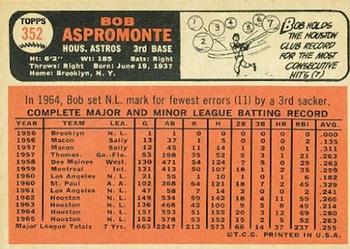 Bob Aspromonte  baseball card collectible - Main Image 2