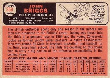 Johnny Briggs  baseball card collectible - Main Image 2