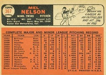 Mel Nelson  baseball card collectible - Main Image 2