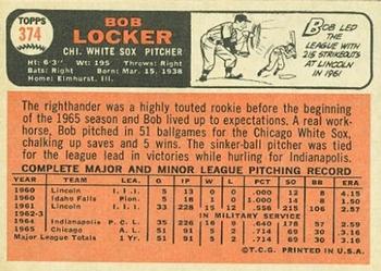 Bob Locker  baseball card collectible - Main Image 2