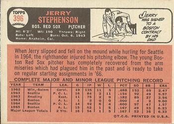 Jerry Stephenson  baseball card collectible - Main Image 2