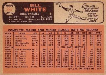 Bill White  baseball card collectible - Main Image 2