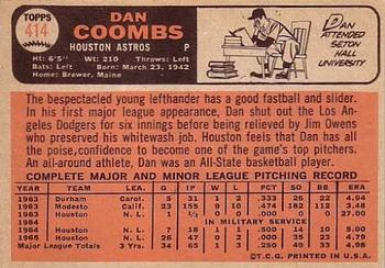 Dan Coombs  baseball card collectible - Main Image 2