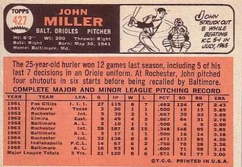 John Miller  baseball card collectible - Main Image 2