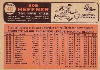 Bob Heffner  baseball card collectible - Main Image 2