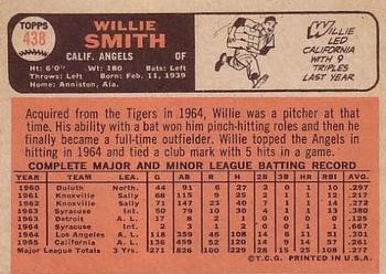Willie Smith  baseball card collectible - Main Image 2