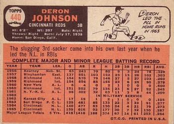 Deron Johnson  baseball card collectible - Main Image 2