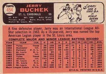 Jerry Buchek  baseball card collectible - Main Image 2