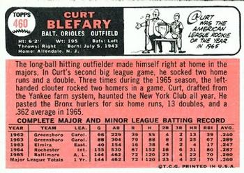 Curt Blefary  baseball card collectible - Main Image 2